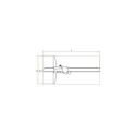Groz 200mm Digital Depth Gauge DDG/8, LCD Readout, 0.01 mm Resolution