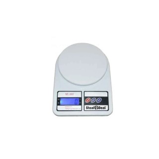 Stealodeal Digital Kitchen Weighing Scale 7 kg Accuracy 2 g White SF-400