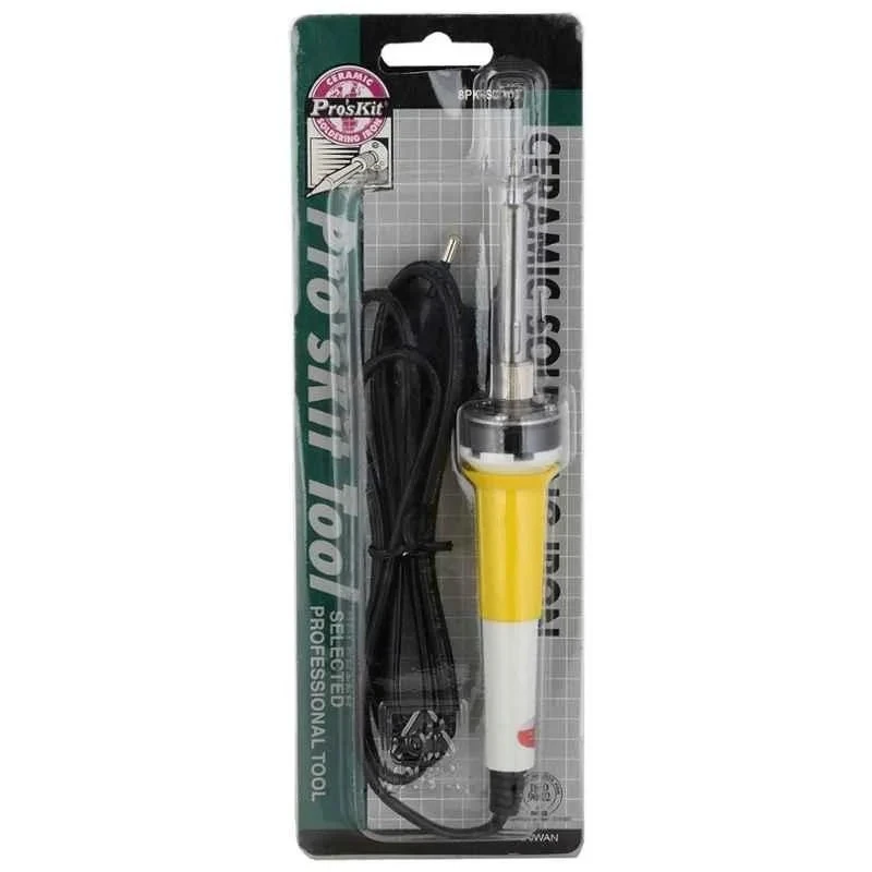 Proskit Ceramic Soldering Iron 25W, 220-240V, Heat Resistant Grip 8PK-SC107B