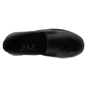 Rigau Black Leather Steel Toe Safety Shoes for Women, Size 5