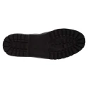 Rigau Black Leather Steel Toe Safety Shoes for Women, Size 5