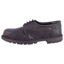 Rigau 82 Black Leather Steel Toe Safety Shoes, Size 9, Lace Up, PVC Outsole