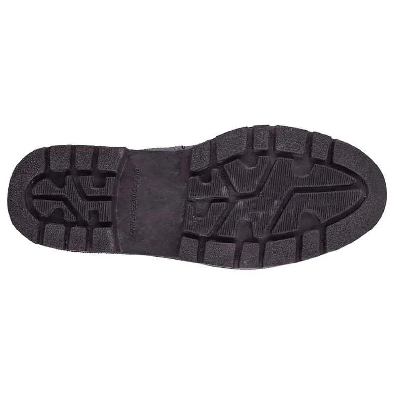 Rigau 82 Black Leather Steel Toe Safety Shoes, Size 9, Lace Up, PVC Outsole