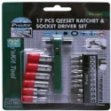 Proskit Offset Ratchet & Socket Driver Set, 17 Pcs, Metric Size 1PK-202A