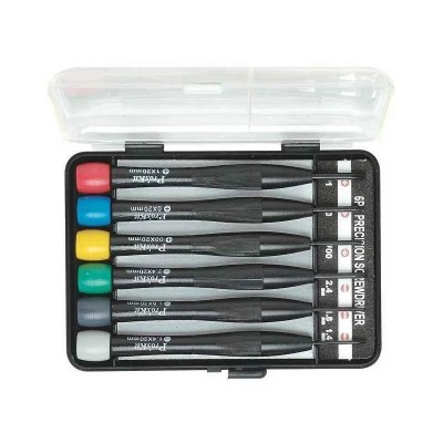 Proskit 6 Piece Electronic Screwdriver Set with Rotating Cap, ABS Handle, Chrome Plated Blades 8PK-2061