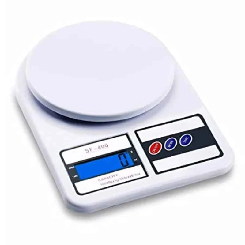 Stealodeal Electronic Kitchen Weighing Machine SF-400, 5 kg Capacity, LCD Display, White
