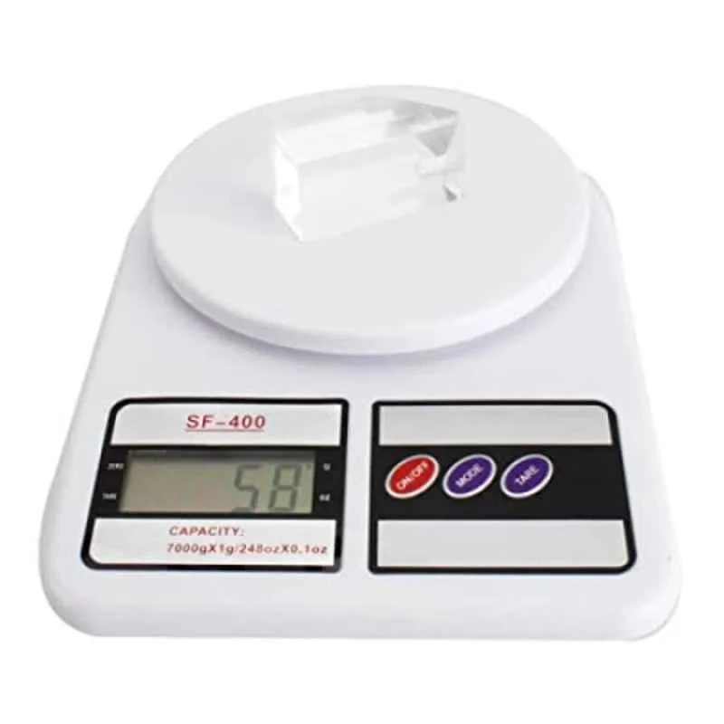 Stealodeal Electronic Kitchen Weighing Machine SF-400, 5 kg Capacity, LCD Display, White