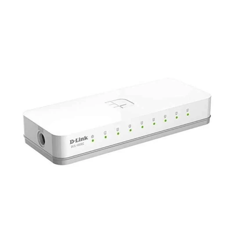 D-Link Unmanaged Network Switch 10/100 Mbps, 8-Port, White, DES1008C