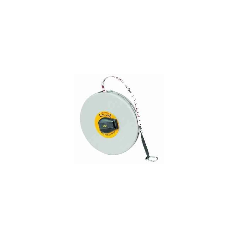 Freemans FT-Top Line Fibreglass Measuring Tape 15m × 13mm, Unbreakable ABS Case, FT15