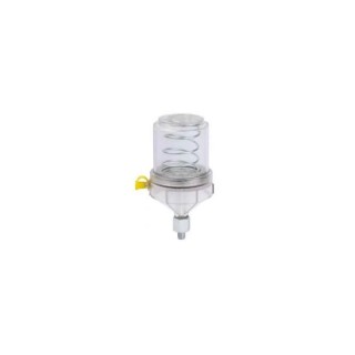 Groz Grease Feeder GFD/PA/2/B, Bowl Capacity 56 g, Aluminium Body, Polycarbonate Dome