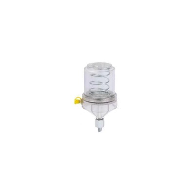 Groz Grease Feeder GFD/PA/2/B, Bowl Capacity 56 g, Aluminium Body, Polycarbonate Dome
