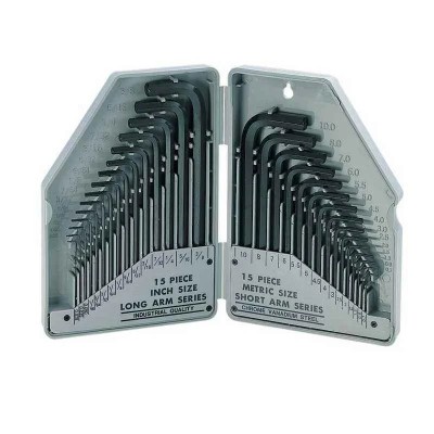 Proskit 30 Pcs Metric & Inch Combination Hex Key Set 8PK-027