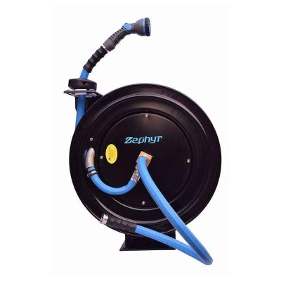 Zephyr 3/4 Inch Garden Hose Reel Steel, 50 ft Length, 500 psi Burst Pressure
