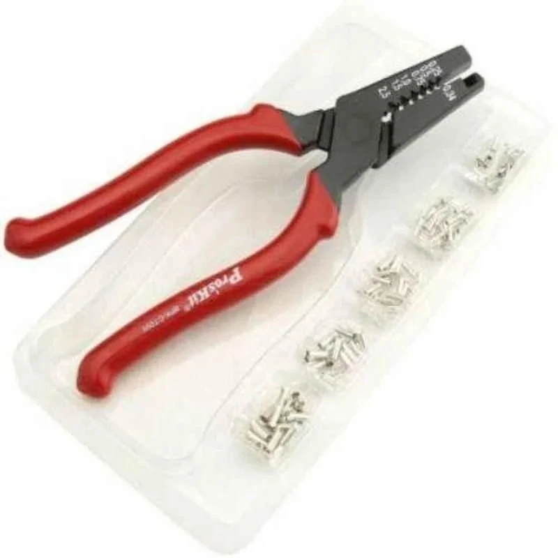 Proskit Precision Crimp Tool with Terminal Set 8PK-CT005, 160mm Length, 150 Pcs Terminals