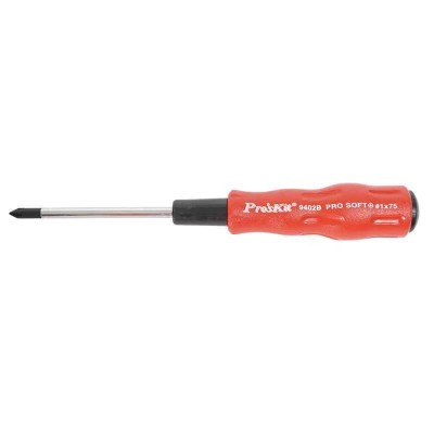 Proskit ProSoft Phillips Head Screwdriver PH1x75mm Chrome Vanadium Steel 89402B