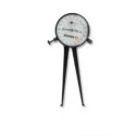 Groz Internal Dial Caliper IDC/1, 0.375–1.375 inch Range, ±0.05 mm Accuracy, 2 inch Diameter