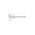 Groz Dial Caliper 0-150mm Hardened Stainless Steel DLC/150