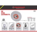 Freemans Steel Top Line Measuring Tape 30 Meter, 9.5 mm Blade, ABS & Vinyl Leatherette Body, TW30