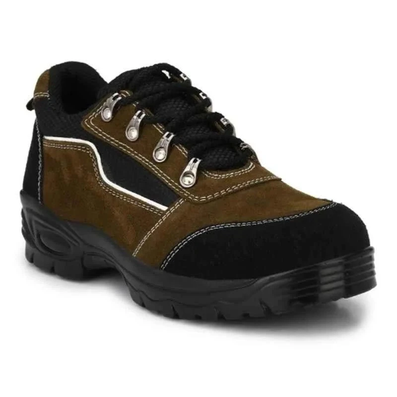 Graphene R 501 Leather Steel Toe Safety Shoe Black & Brown, Size 10