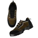 Graphene R 501 Leather Steel Toe Safety Shoe, Black & Brown, Size 6
