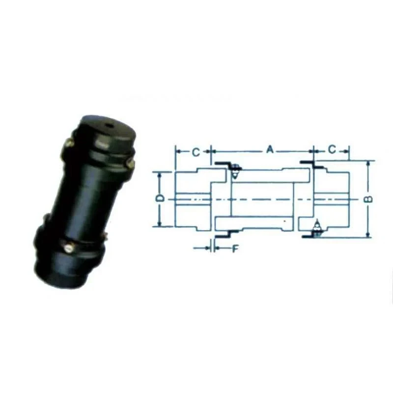 Fenner Essex F0100 ES Jaw External Spider Spacer Coupling Pilot Bore DBES 140mm