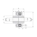 Fenner Bush Type Brake Drum Coupling 380x200 NBC8A, Max 1650 rpm, 7268 Nm Torque