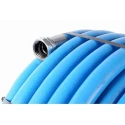 Zephyr 1 Inch Next Generation Rubber Garden Hose with Brass End Fitting, 100 ft, Burst Pressure 500 psi, Blue