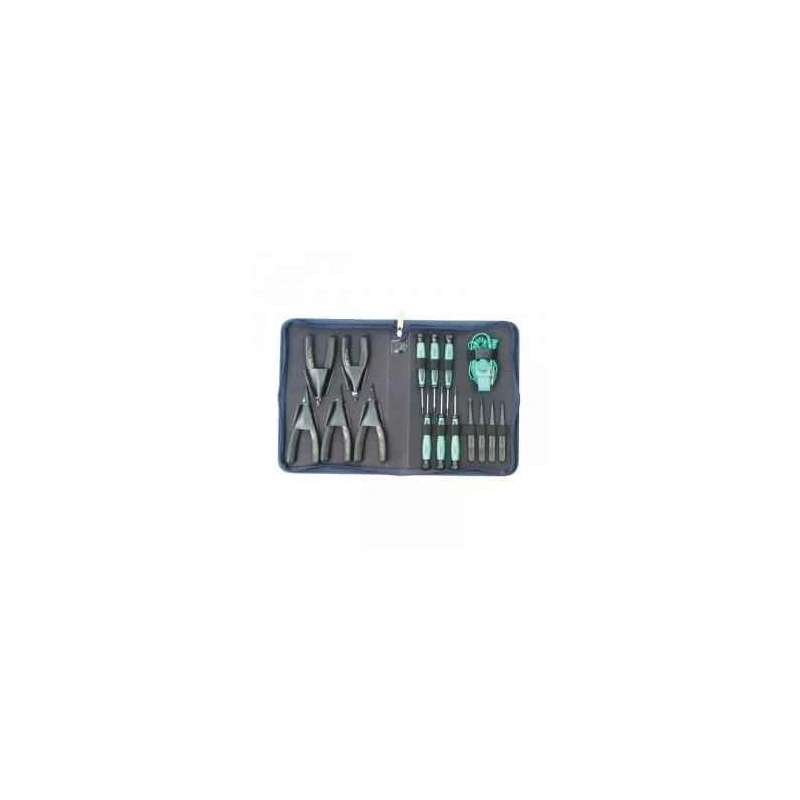 Proskit ESD Precision Tool Kit 288x203x40mm, Anti-Static Tools Assortment PK-2079