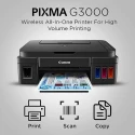 Canon PIXMA G3000 All-in-One Wireless Ink Tank Printer, AC 100–240V