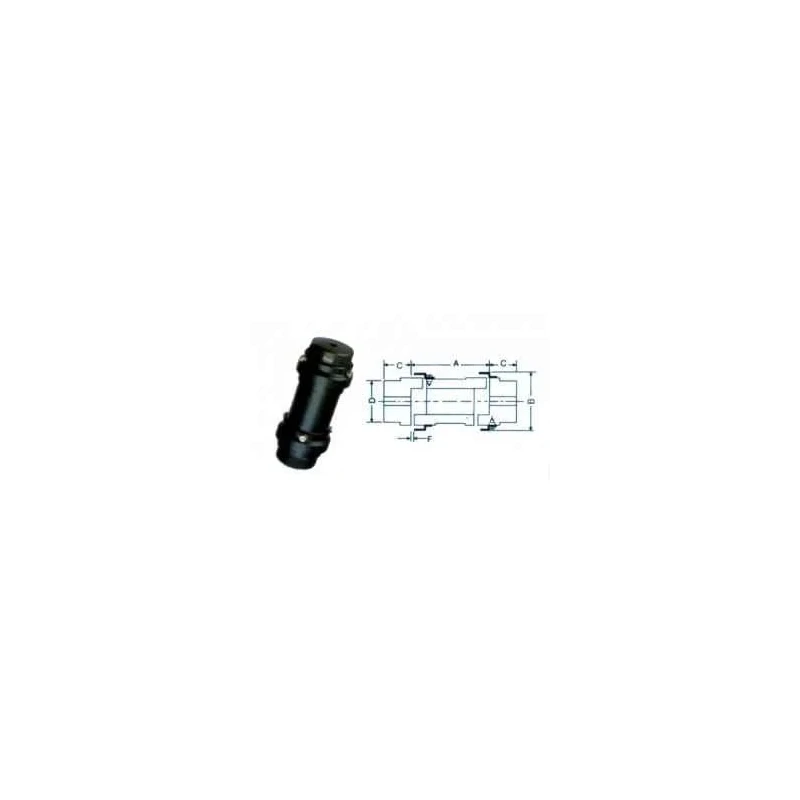 Fenner Essex Jaw External Spider Spacer Coupling, Pilot Bore, F095 ES DBES, 140 mm, Power 0.23 kW