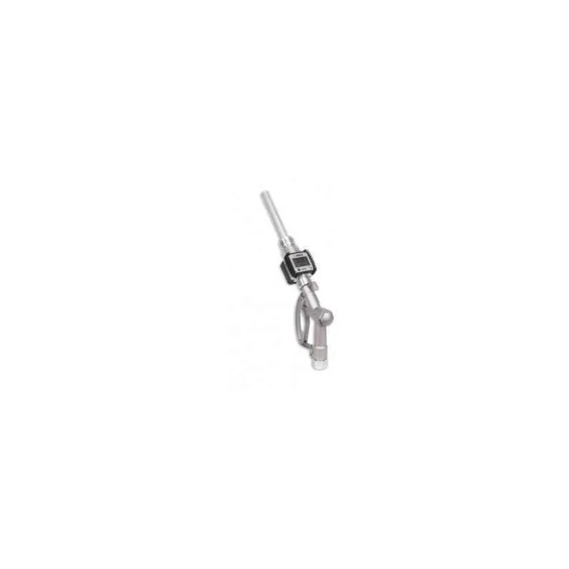 Groz Metered Fuel Control Nozzle 1 Inch NPT, 1.5V Battery, 5–75 LPM, Digital, Aluminium FM/20/FCN/0-1/N