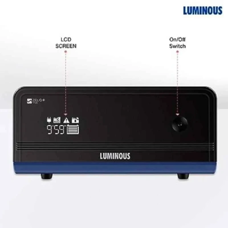 Luminous Pure Sine Wave Inverter, 900 VA, 12V Single Battery, 756 W, Microcontroller-Based, Digital Display Zelio+ 1100