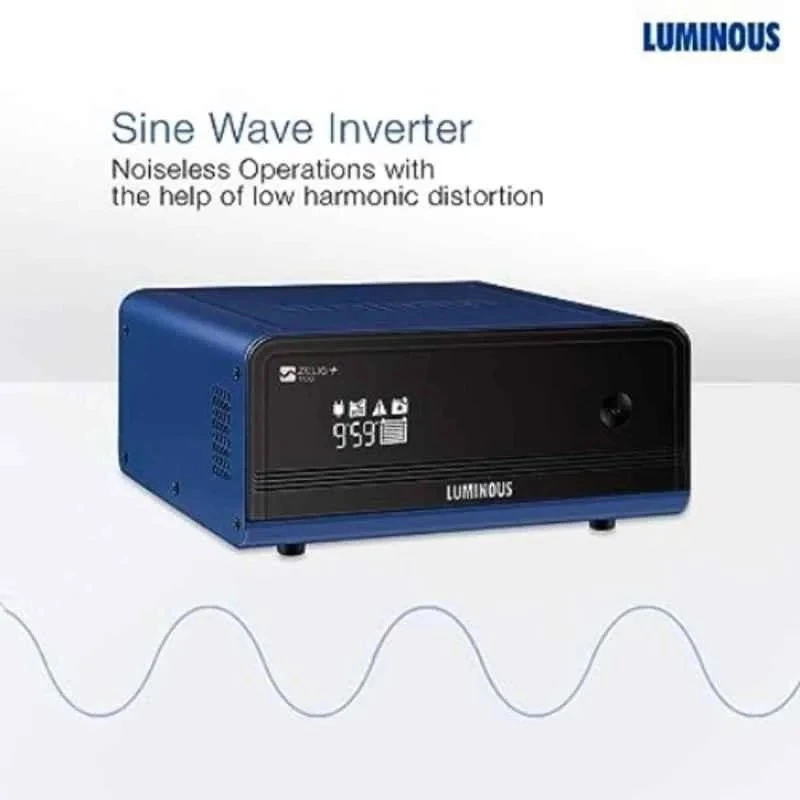 Luminous Pure Sine Wave Inverter, 900 VA, 12V Single Battery, 756 W, Microcontroller-Based, Digital Display Zelio+ 1100