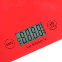 Stealodeal Red Glass Touch Screen Kitchen Weighing Scale, LCD, 3–5 kg