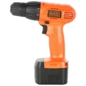 Black & Decker Cordless Drill Driver Kit 10mm, 12V Ni-Cd, 1.3 Ah, 1200 RPM, Complete Accessory Set CD121K50