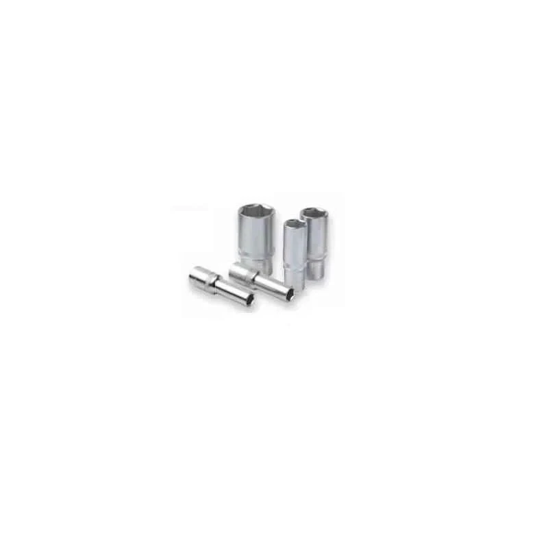Groz Deep Drive Hex Socket 15 mm Size, 1/2 Inch Drive, Chrome Vanadium Steel, Ultra Premium Finish SKT/H/1-2/15D/UG