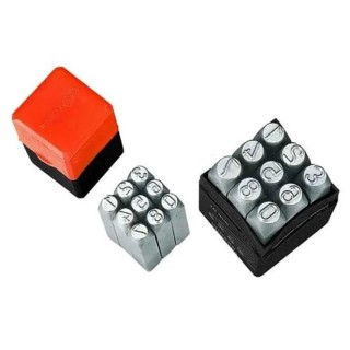 Groz 9 Pcs 2mm Carbon Steel Number Stamp Set NP/2