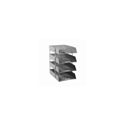 Omega Assorted 4 Tier Office Tray with Riser, 4 Compartments, 1718PP