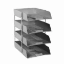 Omega Assorted 4 Tier Office Tray with Riser, 4 Compartments, 1718PP