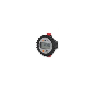 Groz Electronic Oil Meter 1/2 inch BSP, 1-30 LPM, Aluminium, IP65, Accuracy ±0.50% OM/200/1-2/BSP