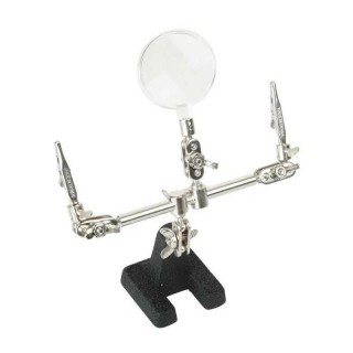 Proskit Helping Hands Magnifier with 2.5x Magnification, 500g, 608-391A