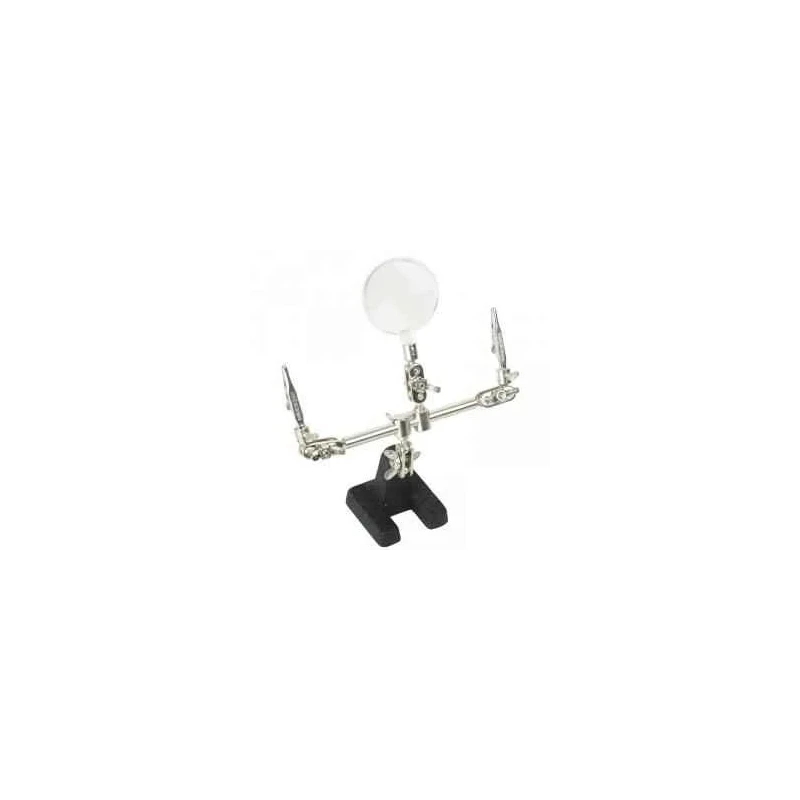Proskit Helping Hands Magnifier with 2.5x Magnification, 500g, 608-391A