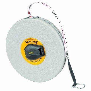 Freemans Top Line Fibreglass Measuring Tape 50m, 13mm Wide, ABS Case FT50
