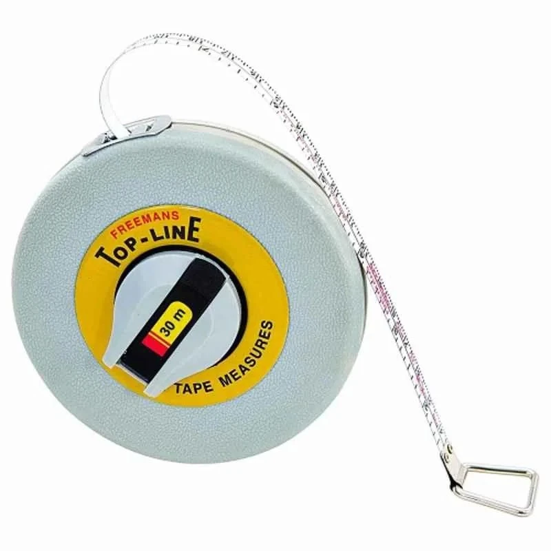 Freemans Top Line Fibreglass Measuring Tape 50m, 13mm Wide, ABS Case FT50
