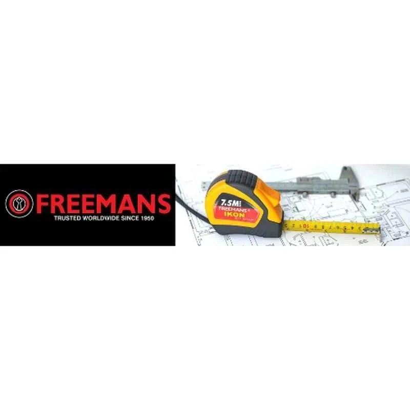Freemans Top Line Fibreglass Measuring Tape 50m, 13mm Wide, ABS Case FT50