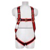 Karam E-CON Full Body Safety Harness with Restraint Twisted Rope Double Lanyard Adjustable Polyester, 12 mm PN18(PN206D)