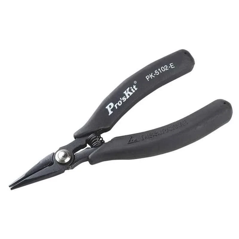 Proskit Heavy Duty Long Nose Plier with Conductive Handle, 140mm, 1PK-5102-E
