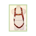 Karam E-CON Full Body Safety Harness with Restraint Twisted Rope Double Lanyard Adjustable Polyester, 12 mm PN18(PN206D)