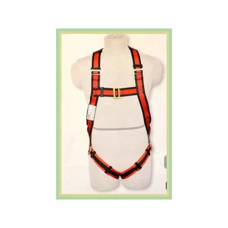 Karam E-CON Full Body Safety Harness with Restraint Twisted Rope Double Lanyard Adjustable Polyester, 12 mm PN18(PN206D)