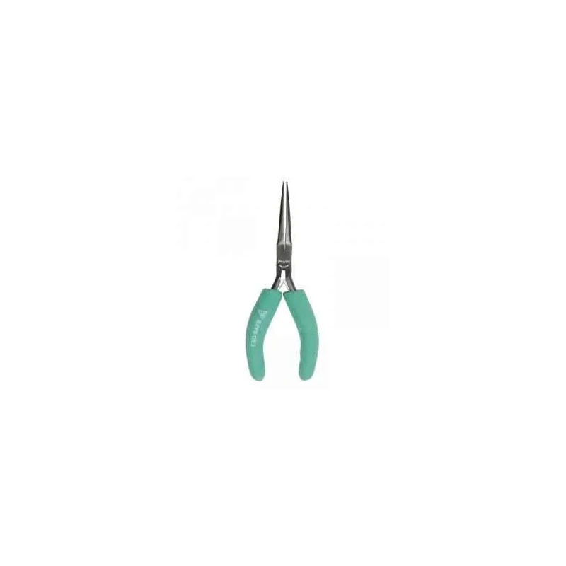 Proskit Needle Nose Plier, Carbon Steel, Soft ESD Handle, 150 mm PM-046CN